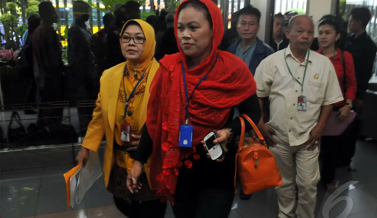Kedatangan mereka untuk mengadukan adanya kasus kecurangan pemilu dapil mereka pada saat pelaksanaan Pileg 9 April 2014 sampai selesai pemilihan,  Jakarta (25/4/2014) (Liputan6.com/Johan Tallo).