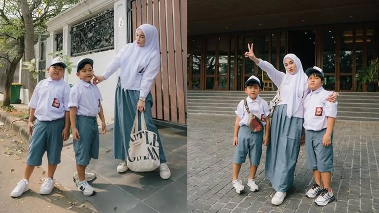 7 Potret Ririe Fairus Pakai Seragam SMA Bersama Buah Hati Ini Tuai Sorotan