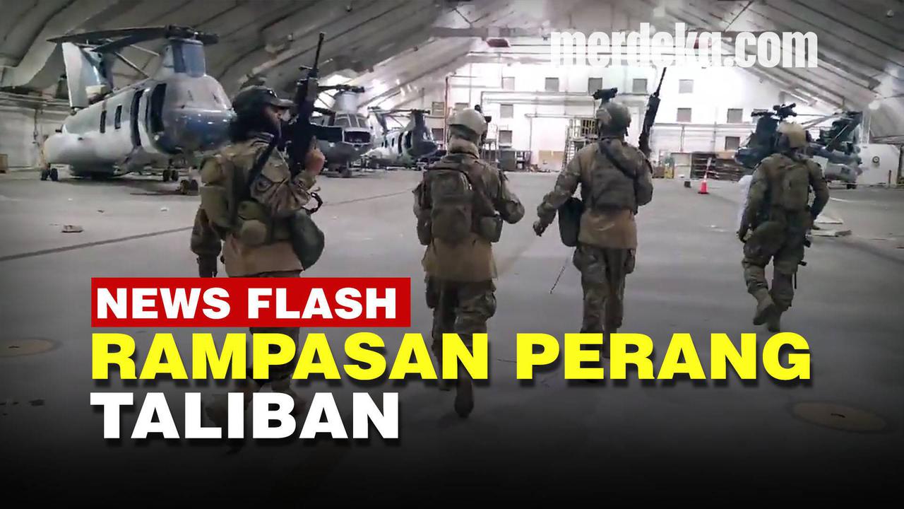 VIDEO: Hasil Rampasan Perang Taliban Kini Kuasai Ratusan Tank dan Helikopter Amerika