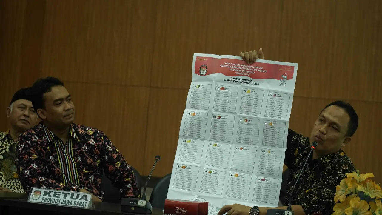 contoh surat suara 2019