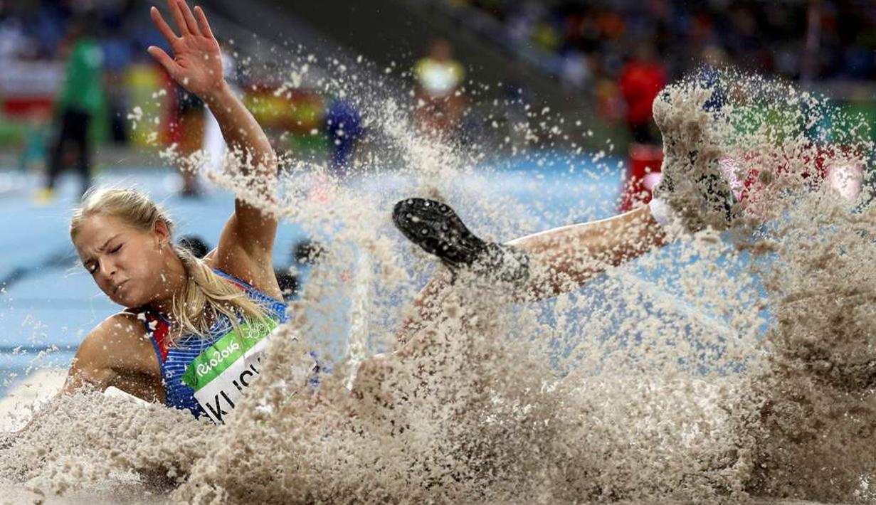Darya Igorevna Klishina adalah atlet lompat jauh Rusia. Sebagai juara Universiade 2013, Darya Klishina bisa tampil di Olimpiade Rio 2016, namun hanya berada di peringkat ke-9. (Reuters/Phil Noble)