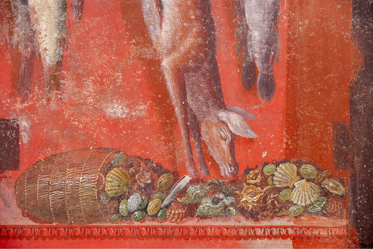 Penemuan lukisan dinding langka di Pompeii