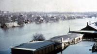 Kota Hamburg, Jerman yang dilanda banjir di Wilhelmsburg pada 16 Februari 1962. (Environment &amp; Society Portal)