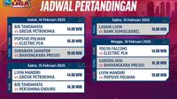 Jadwal dan link live streaming PLN Mobile Proliga 2025 di Vidio Pekan Ini. Dukung tim jagoan kalian dan pemain-pemain nasional di PLN Mobile Proliga 2025 hanya di Vidio. (sum. doc. vidio.com)