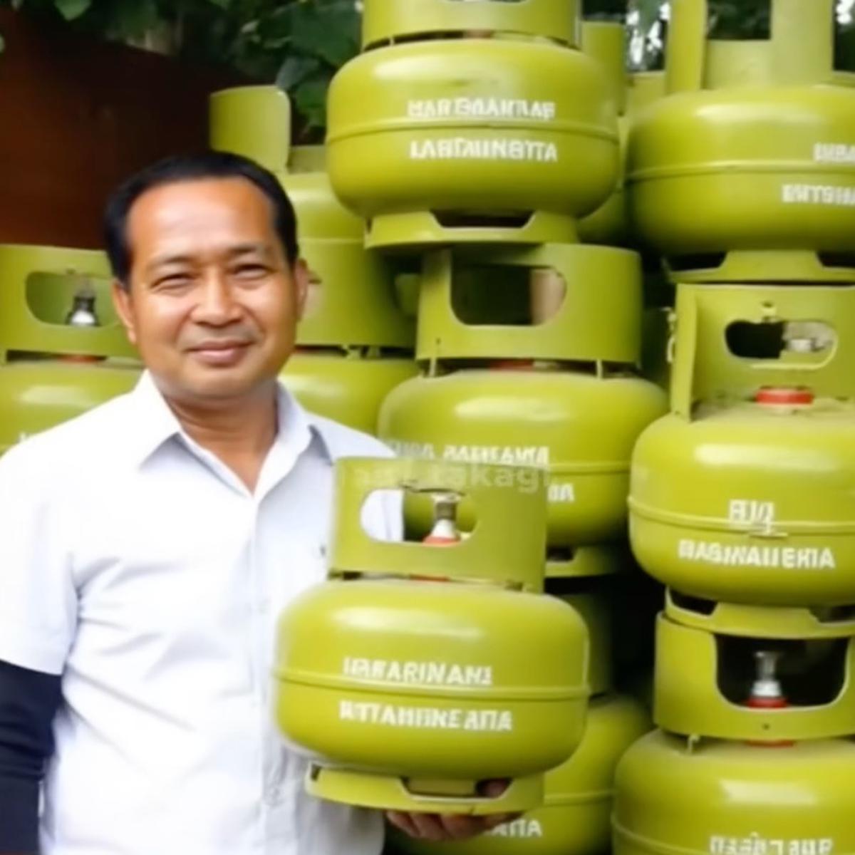 Ini Penampakan jika Para Mantan Presiden Indonesia Jadi Pedagang Gas 3Kg Versi AI