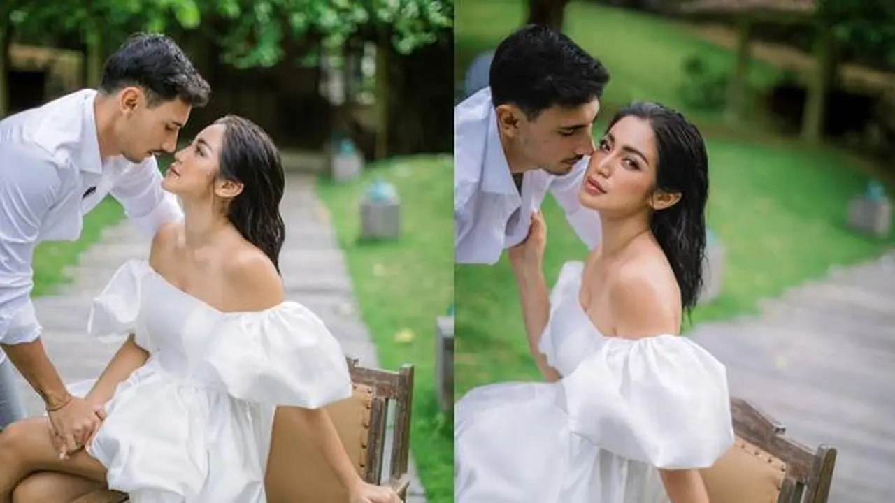 7 Potret Prewedding Jessica Iskandar dan Vincent Verhaag dengan Nuansa Serba Putih
