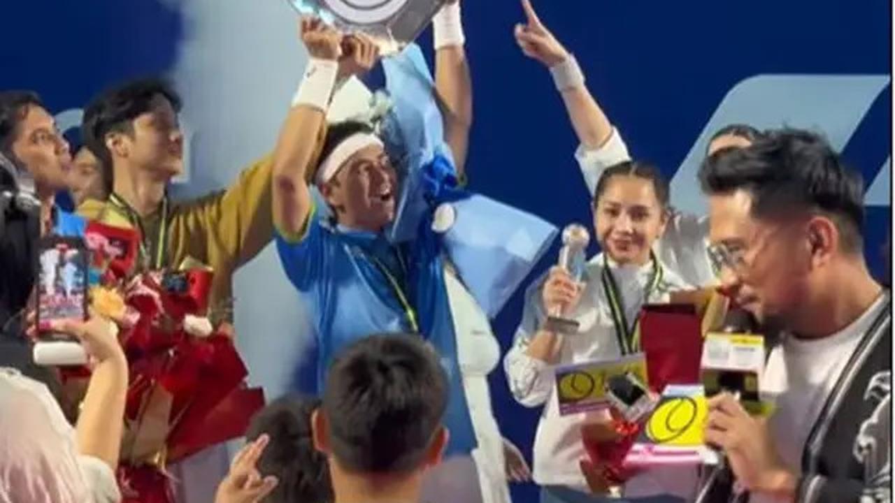 6 Potret Raffi-Nia di Lagi-Lagi Tenis Internasional, Kalahkan Pemeran Logan Lee