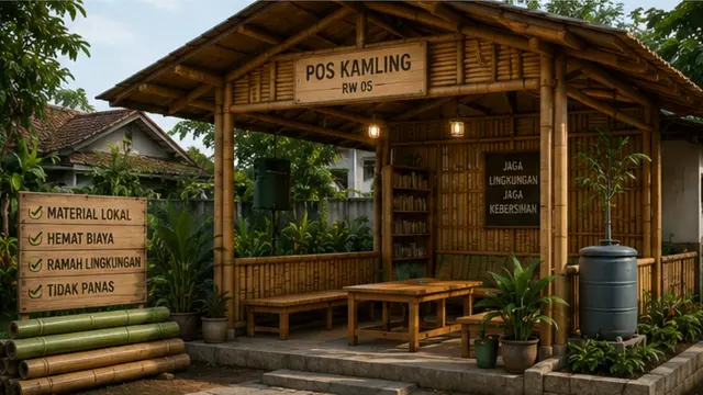 Ide Desain Pos Kamling Multifungsi untuk Warga