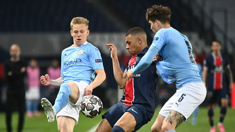 FOTO: Manchester City Comeback, Bungkam PSG 2-1 - Kylian Mbappe