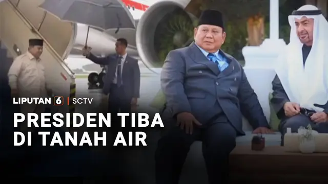 Presiden Tiba di Tanah Air