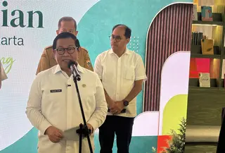 Gubernur DKI Jakarta Pramono Anung Resmikan Perpustakaan Jakarta Nyi Ageng Serang di Jalan H.R. Rasuna Said, Jakarta Selatan, Selasa (7/7/2026).  (Winda Nelfira/Liputan6.com)