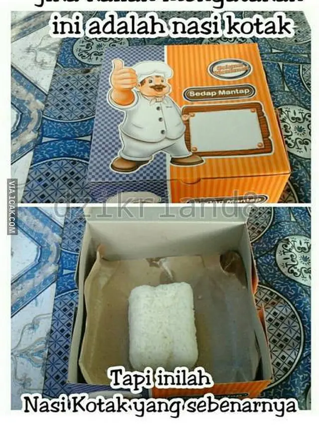 6 Menu Buka Puasa Pakai Nasi Kotak Ini Tak Sesuai Ekspektasi