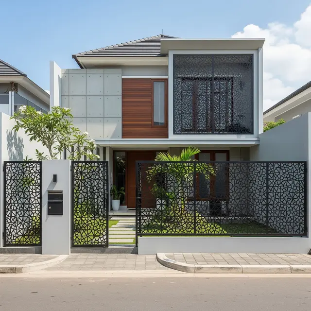 9 Model Pagar Minimalis dengan Pintu Tersembunyi, Aman dan Elegan
