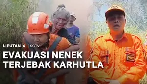 Nenek 80 Tahun Terjebak di Hutan Pinus yang Terbakar