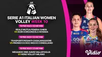 Sedang Berlangsung Live Streaming Serie A1 Italian Women 2023 Minggu, 19 Februari di Vidio