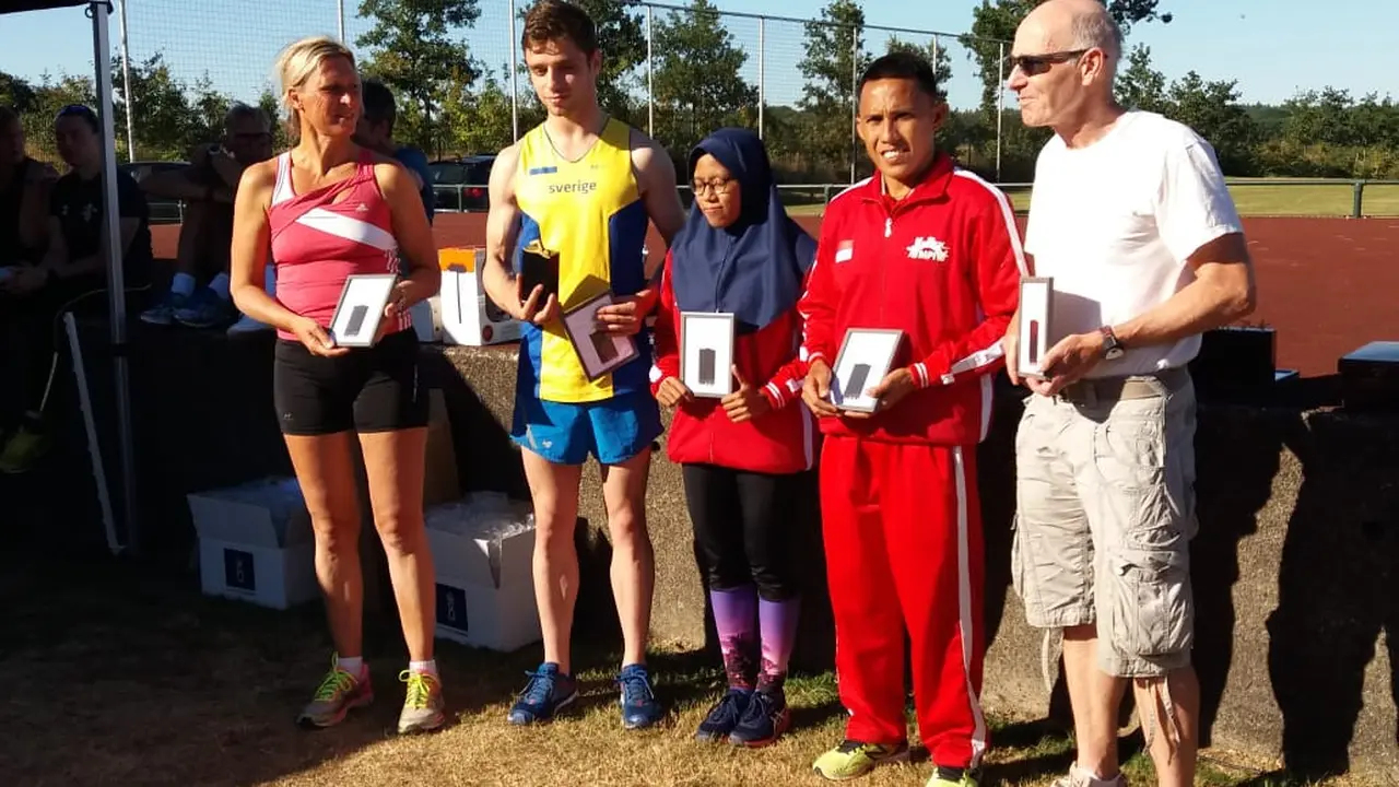 Praka Yusri sukses menjadi The Best Runner dan Best Swimmer pada kejuaraan Modern Pentathlon di Dutch Open de Coubertin