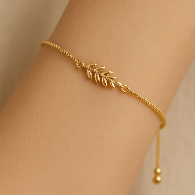 Gelang Emas Tipis Adjustable (Foto: ChatGPT)