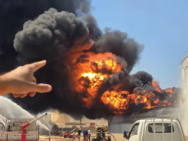 Kebakaran Hebat Kilang Minyak Terbesar Kedua di Libya Dipicu Serangan Drone