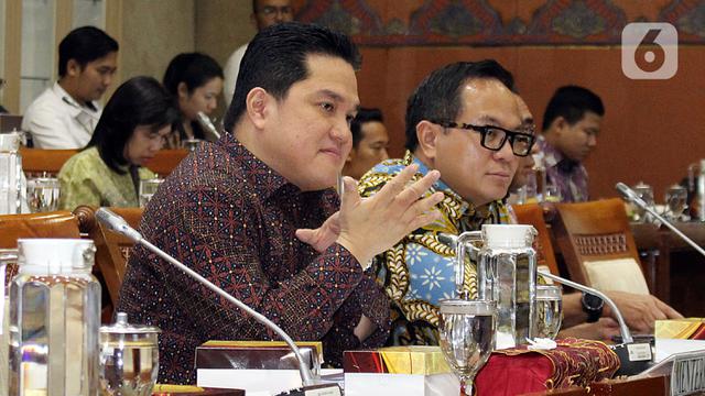 Erick Thohir Rapat Perdana di DPR