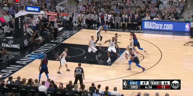 VIDEO : Cuplikan Pertandingan NBA, Spurs 103 vs Thunder 99