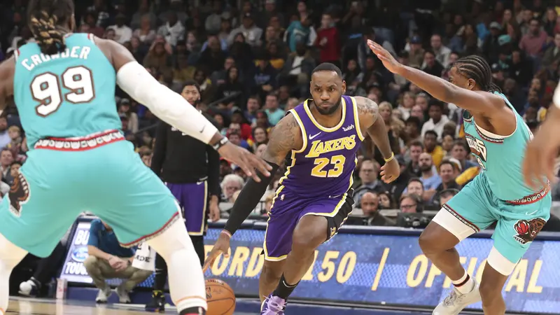 NBA: Lakers Susah Payah Jinakkan Grizzlies