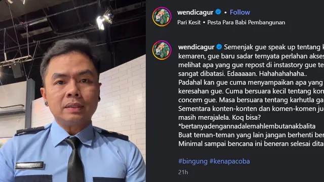 Wendi Cagur soal Karhutla