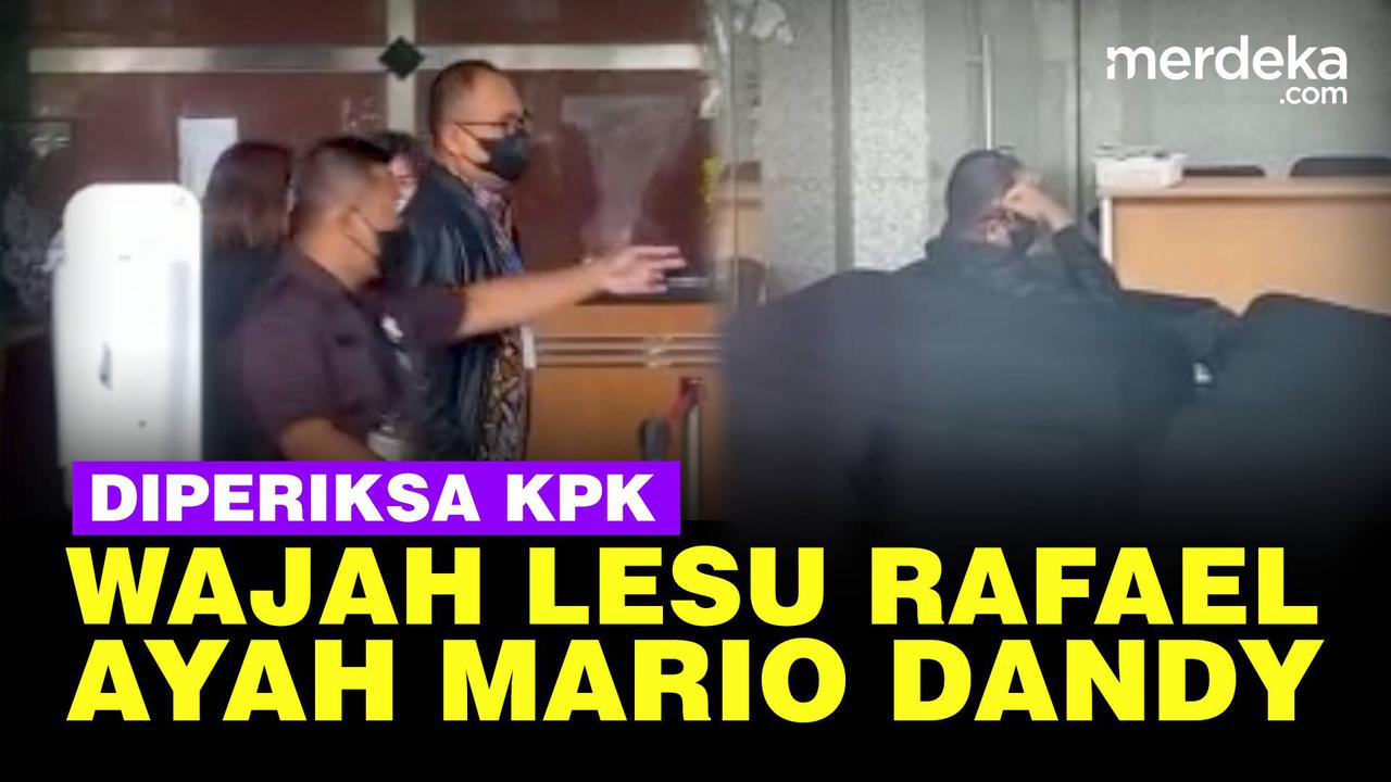 VIDEO: Wajah Lesu Rafael Ayah Mario Dandy Diperiksa KPK