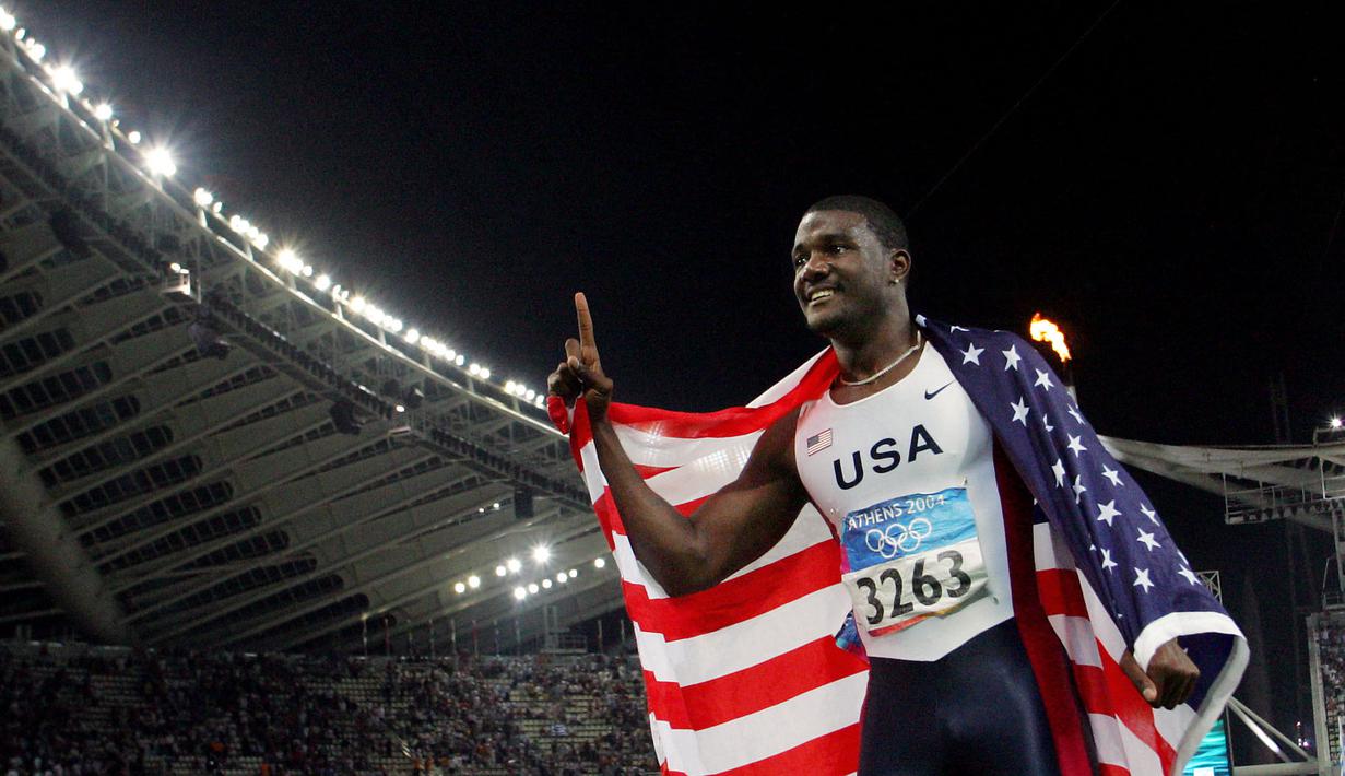 Justin Gatlin akan menjadi sprinter paling senior di Olmpiade Tokyo 2020 nanti. Ia merupakan peraih medali emas nomor 100 meter di Olimpiade Athena 2004. Pelari 39 tahun ini diprediksi akan sabet emas di Olimpiade kali ini, mengingat pernah kalahkan Bolt pada 2017 silam. (Foto: AFP/Franck Fife)