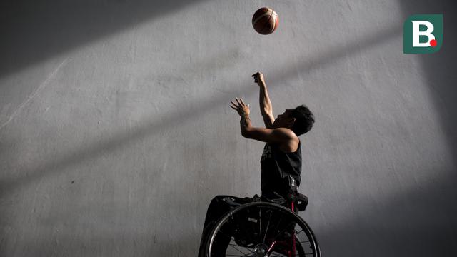 Latihan Basket Kursi Roda