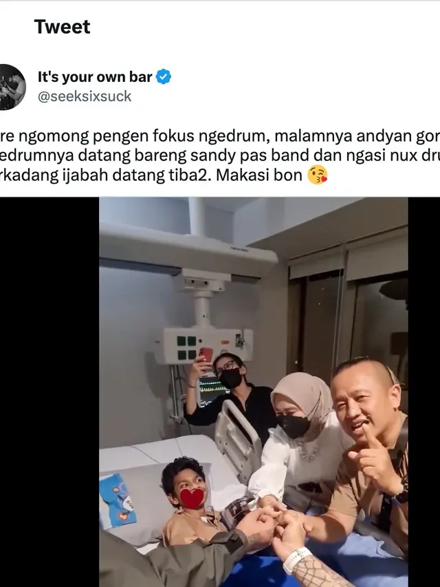 Cuitan Jonathan Latumahina soal kondisi kesehatan David Ozora. (Foto: Dok. Twitter @seeksixsuck)