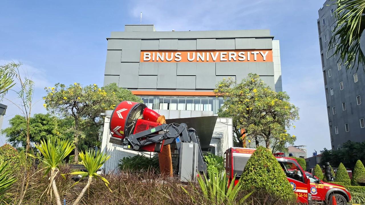 Update Kebakaran Kampus Binus, Damkar Proses Pendinginan
