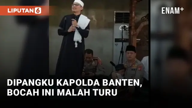 Bocah Tidur di Pangkuan Kapolda Banten