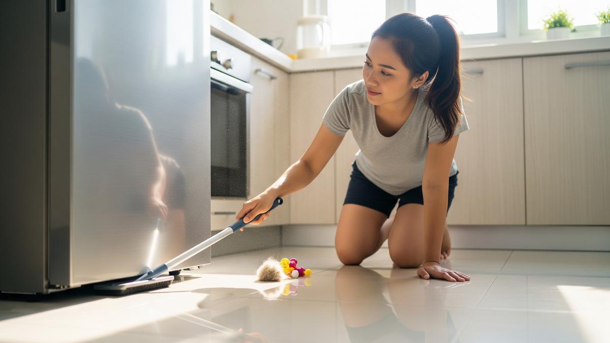 Cara Bersihkan Kolong Kulkas dan Kompor Anti Ribet, Dapur Kinclong Tanpa Repot