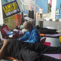 Rangkaian Dies Natalis ke-25 Akademi Televisi Indonesia (ATVI) dimulai dengan kegiatan donor darah yang dilaksanakan di kompleks kampus ATVI, Jakarta, Selasa 14 Maret 2023. (Ist)