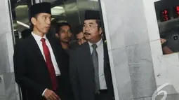 Di hari pertamanya kembali bertugas tersebut, Jokowi menghadiri rapat paripurna di Dewan Perwakilan Rakyat Daerah (DPRD) DKI Jakarta , Jakarta, Rabu (23/7/14) (Liputan6.com/Herman Zakharia)