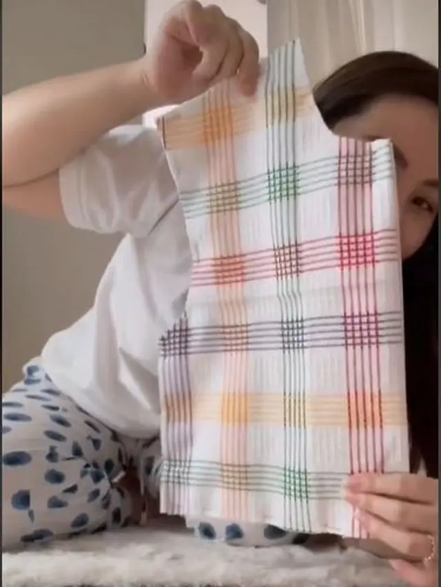 Viral dan Inspiratif, Kain Lap Murah Dibuat Jadi Baju