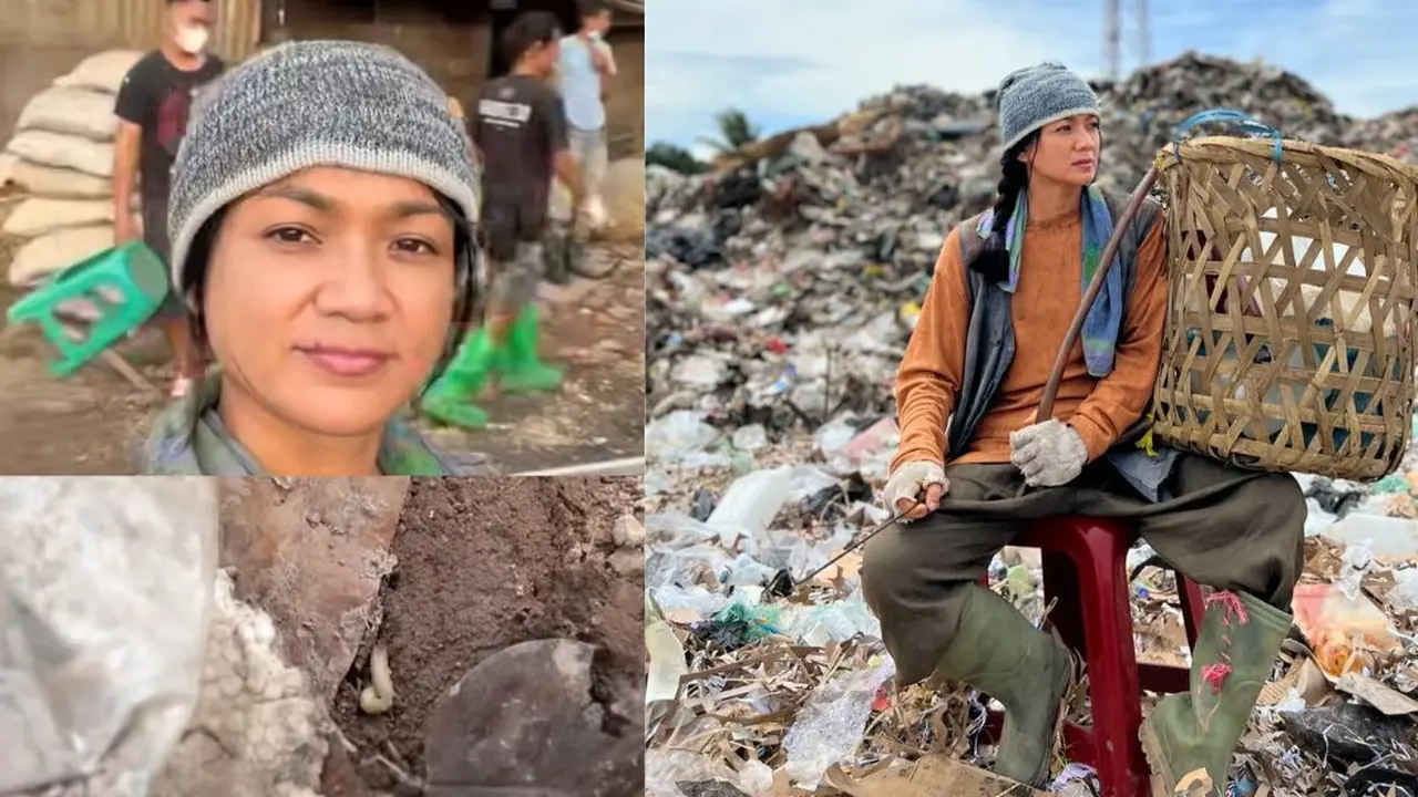 Potret Nirina Zubir di Bantargebang (Sumber: Instagram/@nirinazubir_)