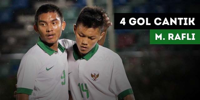VIDEO: 4 Gol Striker Tajam Timnas Indonesia U-19, Muhammad Rafli