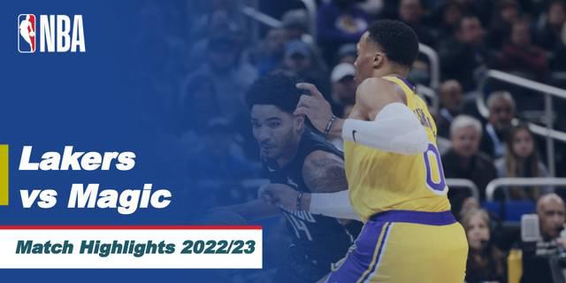 VIDEO: Highlights NBA, LeBron James Bawa LA Lakers Kalahkan Orlando Magic 129-110