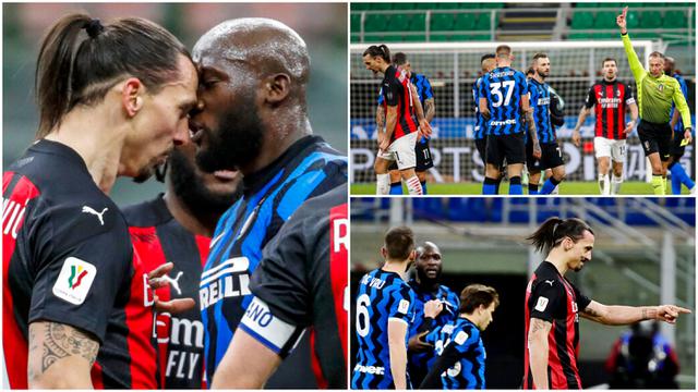 FOTO: Momen Romelu Lukaku Meradang Hingga Zlatan Ibrahimovic Dipaksa Keluar Lapangan
