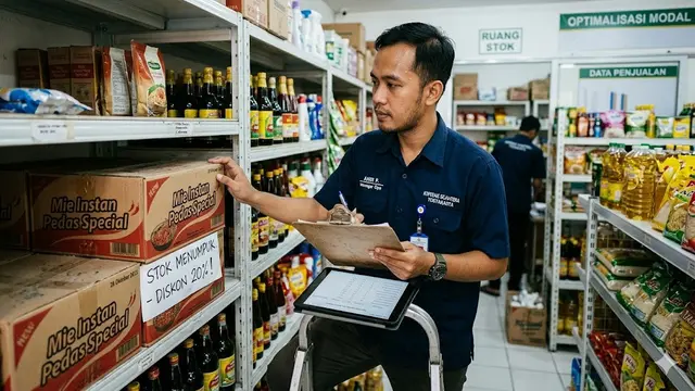 Ilustrasi mengelola minimarket