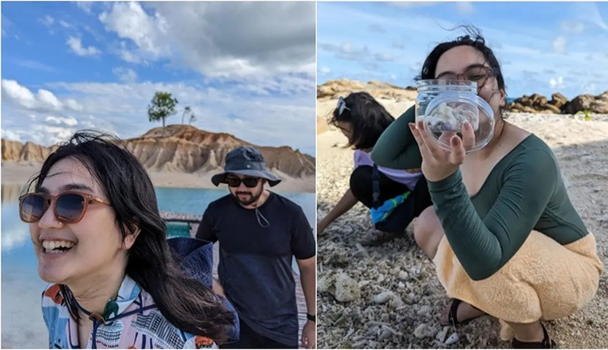 Momen bulan madu Rachel Amanda dan suami di Bintan. (Sumber: Instagram/auroramanda95/babalovetrip)