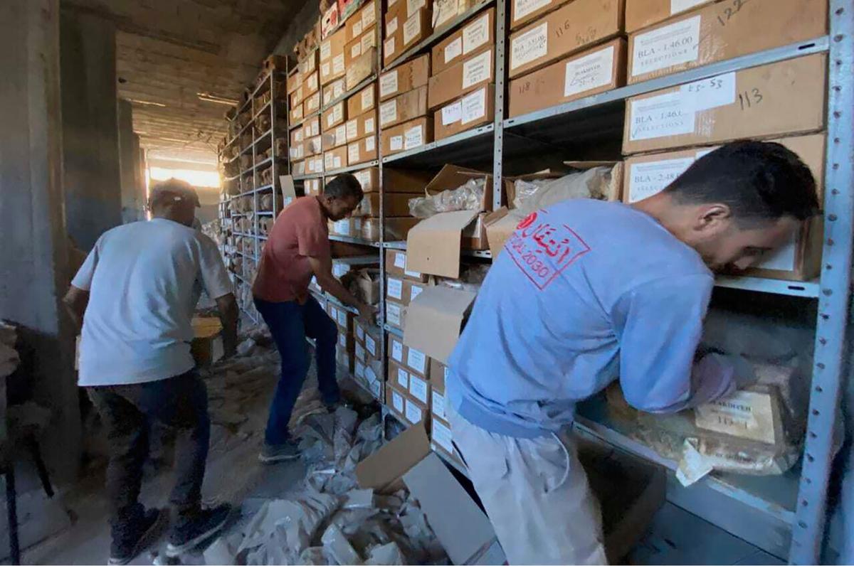 FOTO: Misi Penyelamatan Artefak Gaza: 9 Jam Negosiasi dan  6 Jam Mengepak di Bawah Ancaman Bom israel