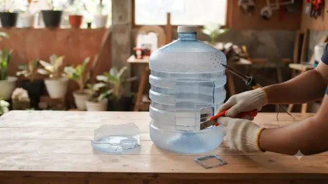 Membuat Lubang Ventilasi Galon Bekas