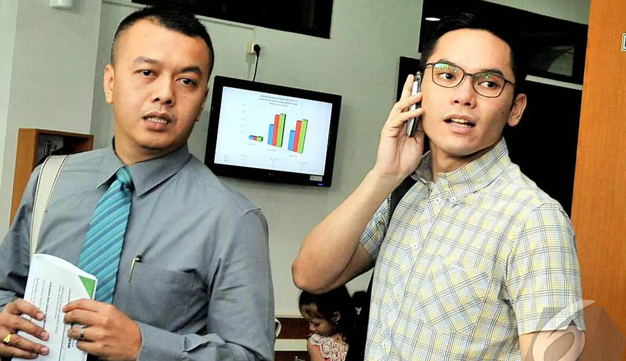 Ben Kasyafani usai menjalani sidang di Pengadilan Agama, Jakarta, Selasa (1/7/2014) (Liputan6.com/Faizal Fanani)