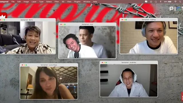 Luna Maya saat ditanya Gading Marten, Andhika Pratama, Uus dan Boris Bokir.