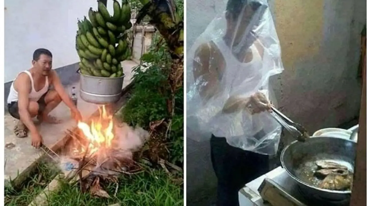 6 Kelakuan Nyeleneh Bapak-Bapak saat Masak Ini Bikin Ngakak