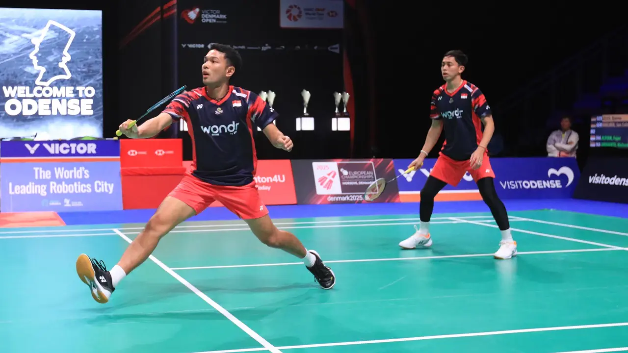 Fajar Alfian/Muhammad Rian Ardianto - Denmark Open 2024 - Bulu Tangkis