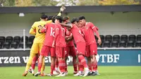 Timnas Indonesia U-17 menyerah 0-3 dari Eintracht Frankfurt pada laga uji coba yang digelar Minggu (8/10/2023). (dok. PSSI)