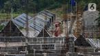 Pembangunan perumahan bersubsidi di Ciseeng, Kabupaten Bogor, Jawa Barat, Rabu (16/2/2022). PT BTN (Persero) TBK terus berupaya memenuhi kebutuhan hunian layak terutama bagi masyarakat berpenghasilan rendah guna mempercepat sektor perumahan mendukung ekonomi berkelanjutan. (Liputan6.com/Johan Tallo)